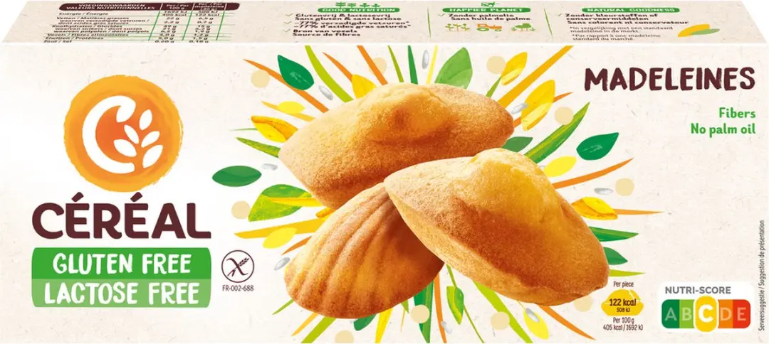 Cereal GLF Madeleines 180g - afbeelding 6 van 6