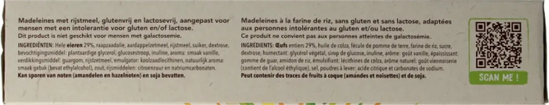 Cereal GLF Madeleines 180g - afbeelding 3 van 6