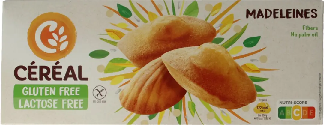 Cereal GLF Madeleines 180g - afbeelding 2 van 6
