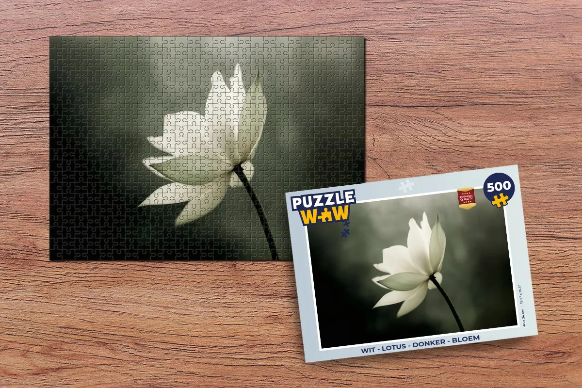 PuzzleWow Legpuzzel 500 Stuks - Lotus Bloem