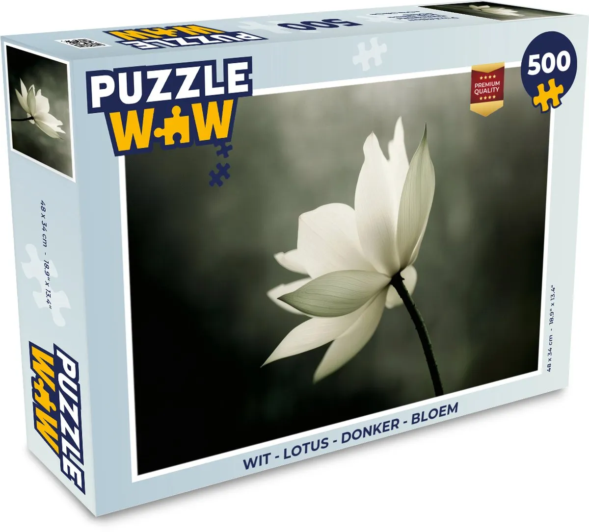 PuzzleWow Legpuzzel 500 Stuks - Lotus Bloem