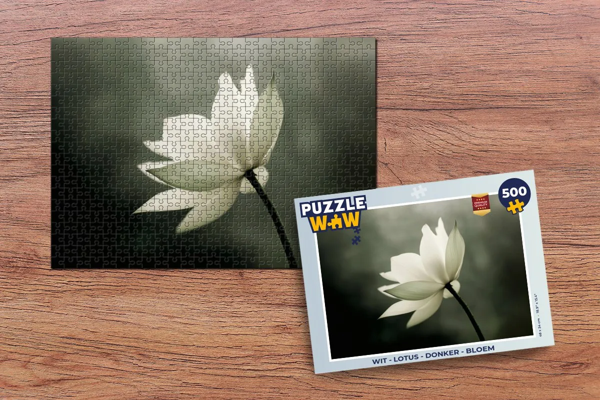 PuzzleWow Legpuzzel 500 Stuks - Lotus Bloem