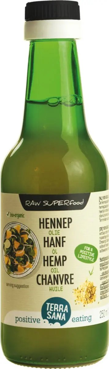 Terrasana Biologische Hennepolie 250ml - Koudgeperst