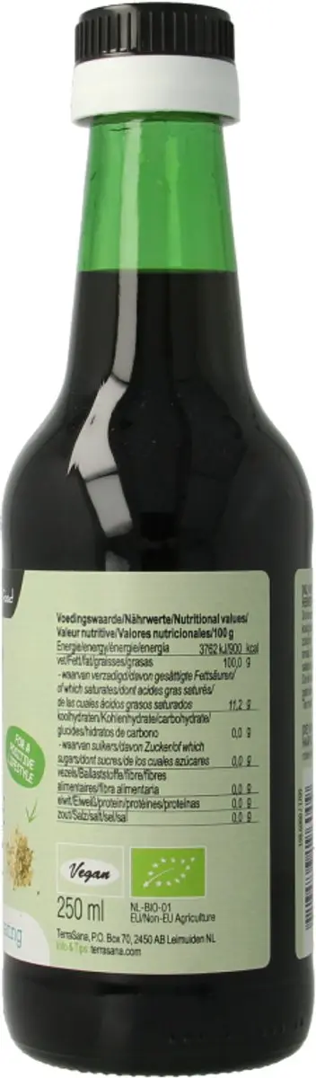 Terrasana Biologische Hennepolie 250ml - Koudgeperst