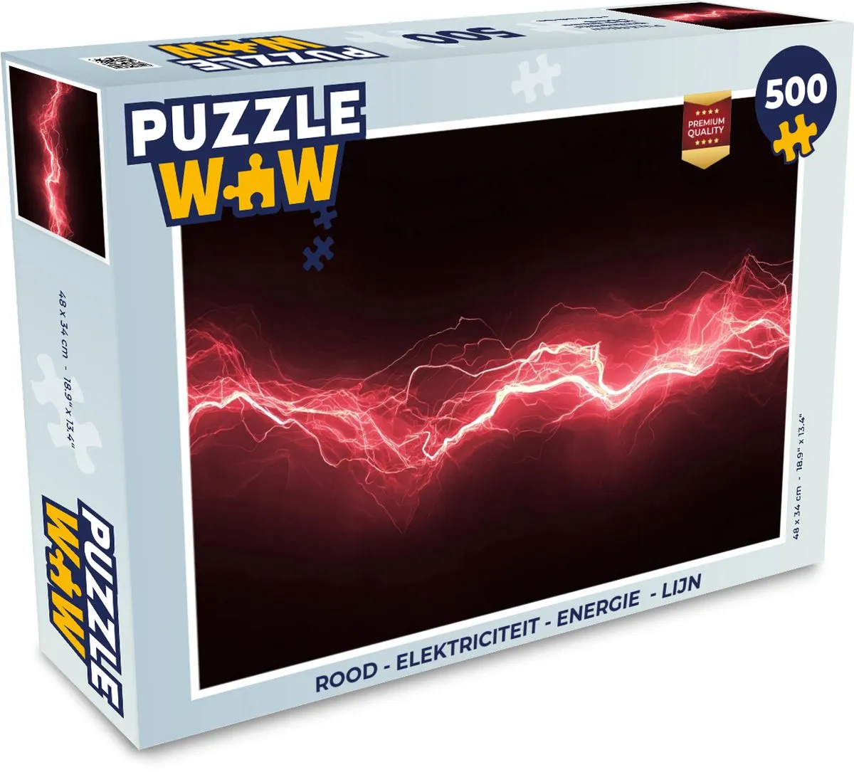 PuzzleWow Vonken Rood Legpuzzel 500 Stuks - 8721374599410