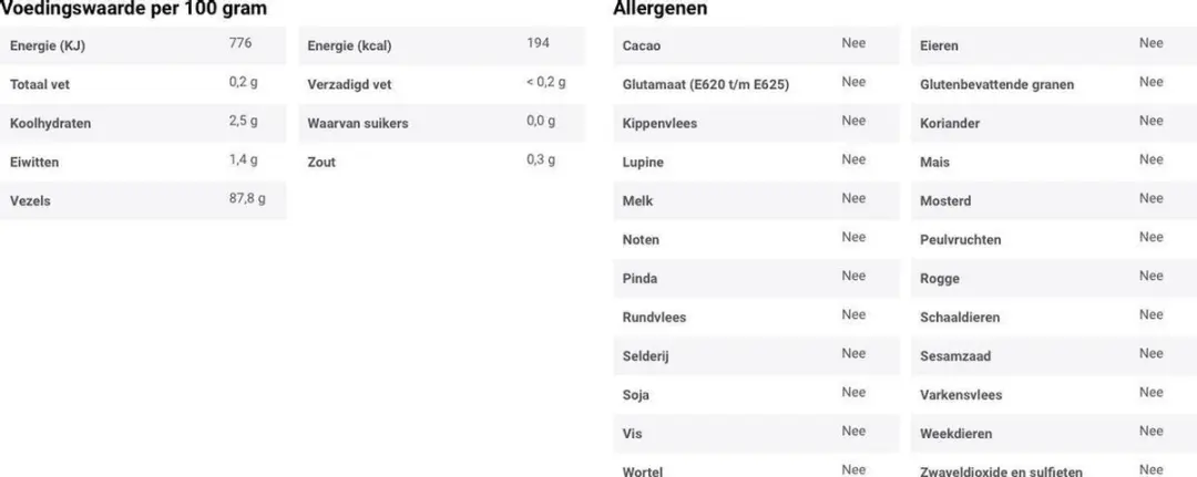 Mattisson Psylliumvezels Biologisch 250g
