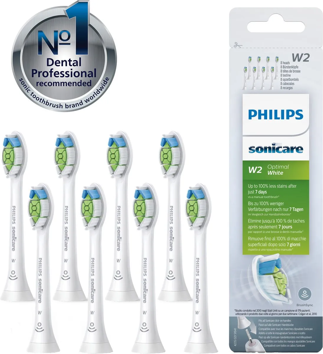Philips Sonicare W2 HX6068/12 Opzetborstels