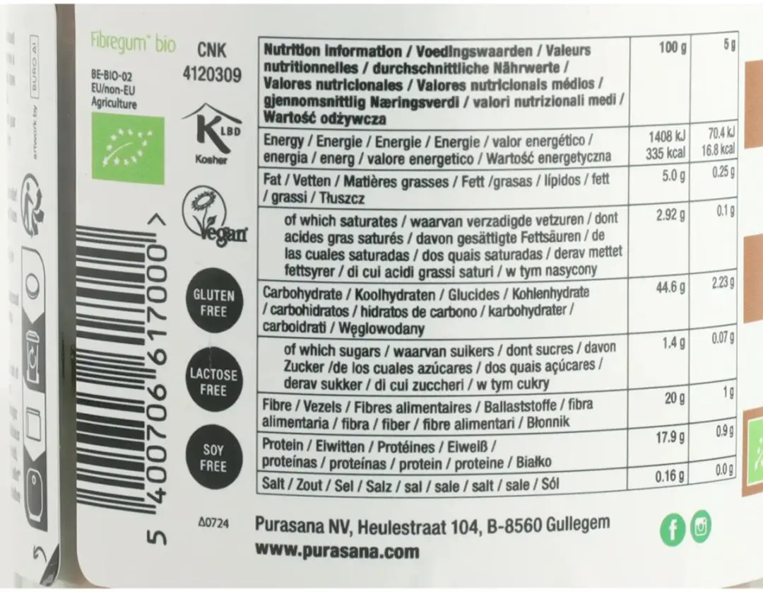 Purasana Latte Cacao Maca Vegan Bio 120g