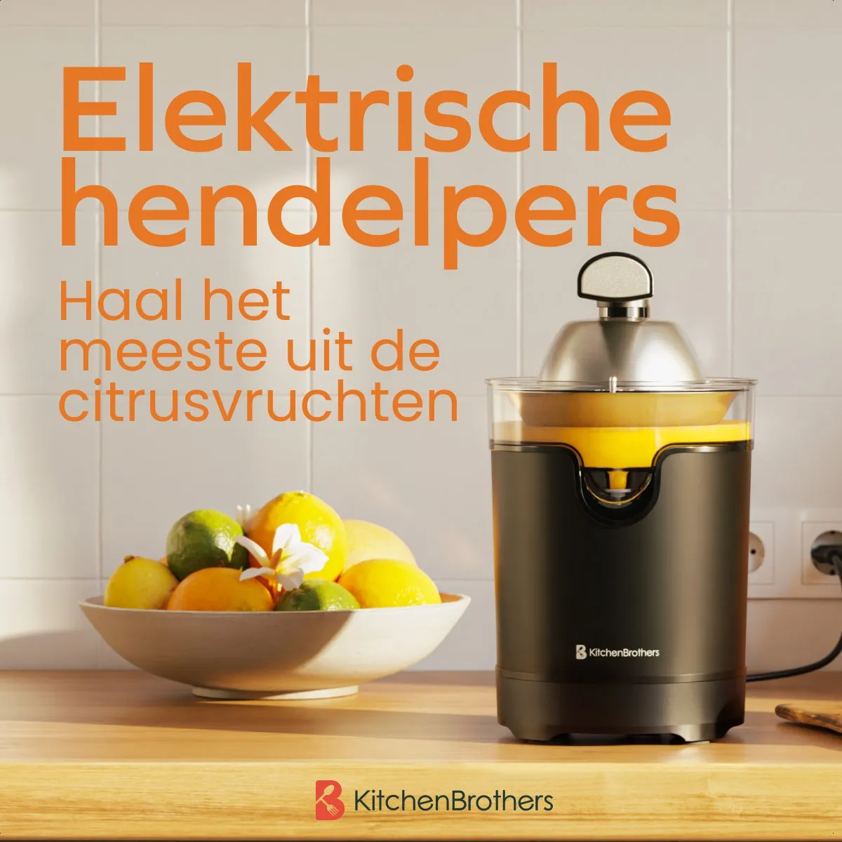 KitchenBrothers Citruspers KB1004181 - 350W - Zwart