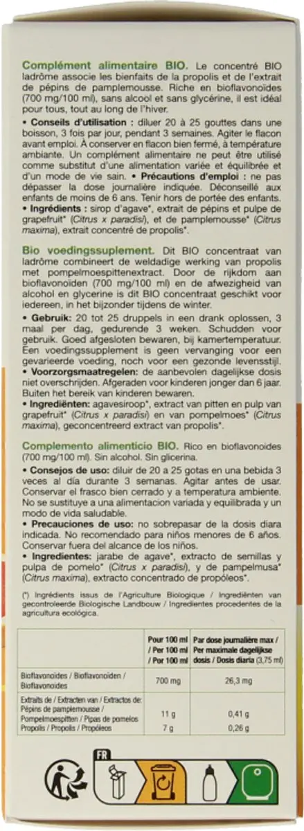 Ladrôme Propolis Pompelmoes Pit Concentraat 50ml
