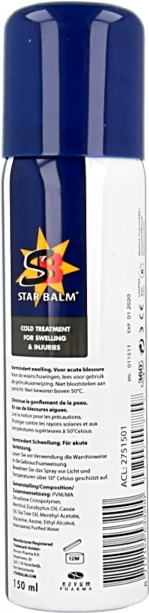 Star Balm Cold Spray 150ml