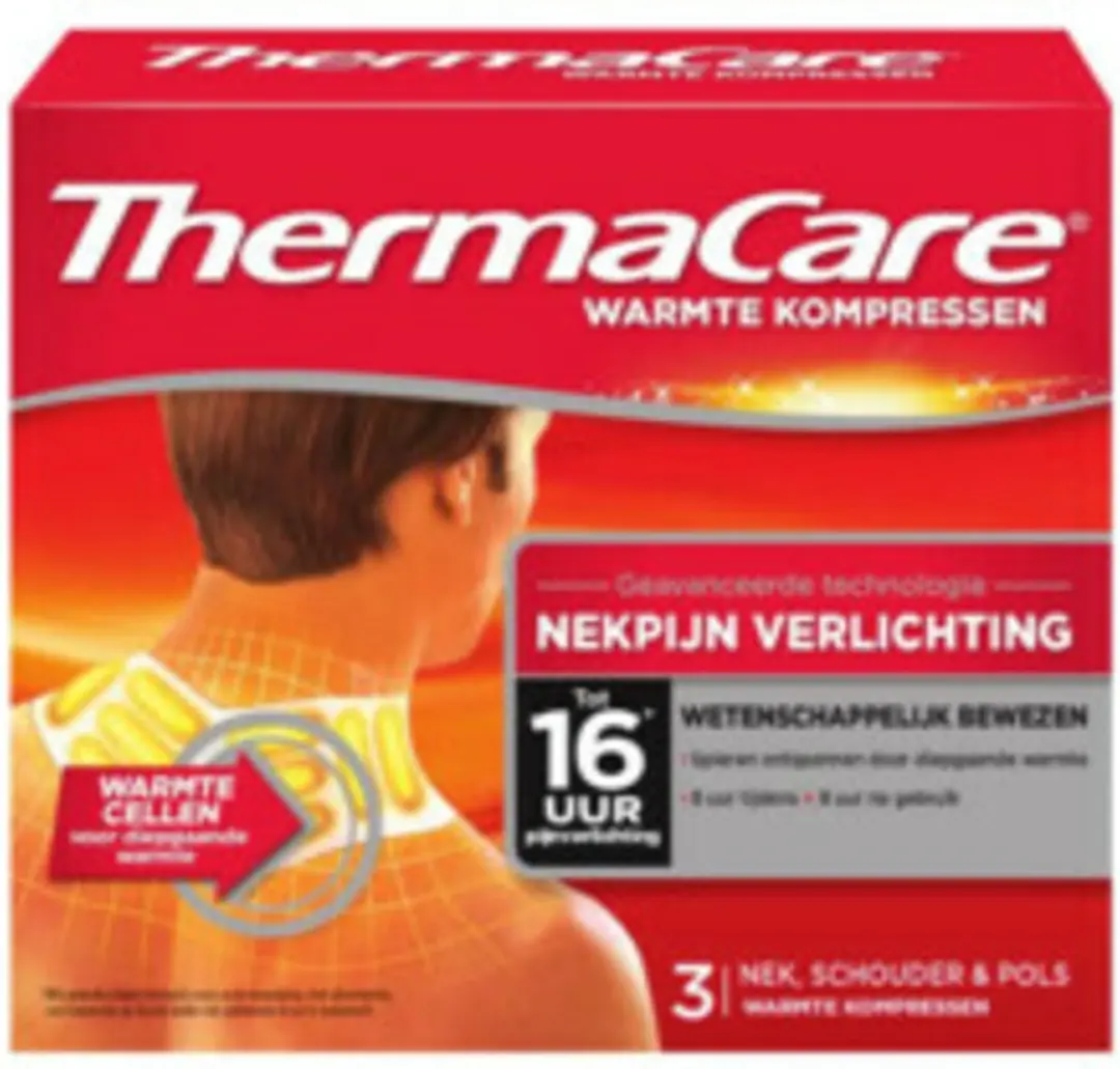 Thermacare Nek Schouders Pols Warmtepleisters 3 Stuks - afbeelding 5 van 6