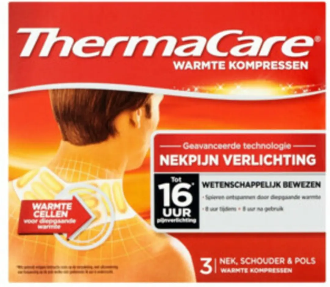 Thermacare Nek Schouders Pols Warmtepleisters 3 Stuks