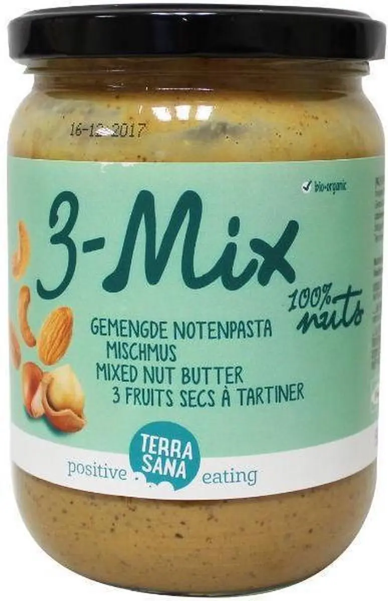 Terrasana 3-Mix Notenpasta Bio 500g