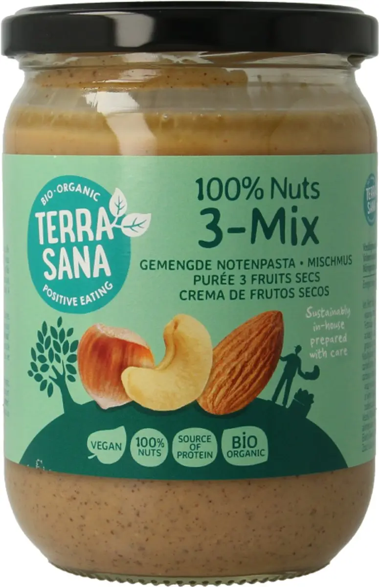 Terrasana 3-Mix Notenpasta Bio 500g