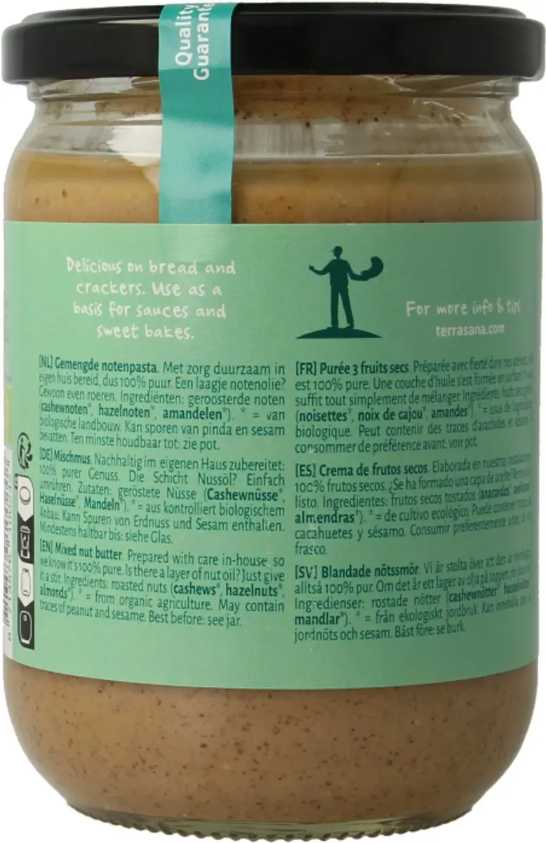 Terrasana 3-Mix Notenpasta Bio 500g