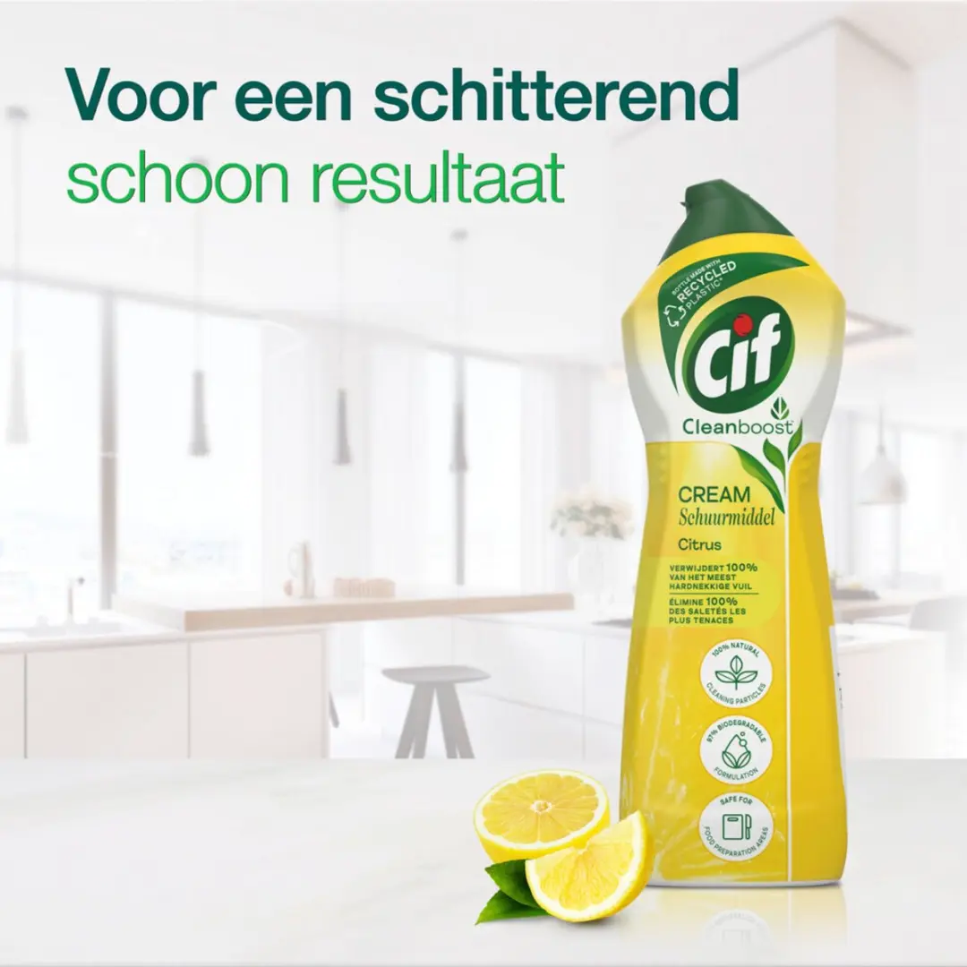 Cif Cream Schuurmiddel Citroen 750ml