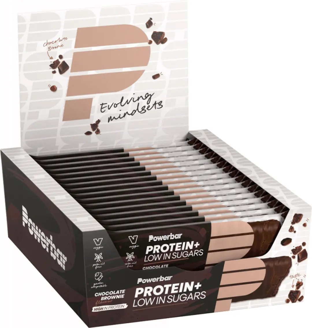 PowerBar ProteinPlus Low Sugar Chocolate Brownie 30x35g - afbeelding 6 van 6