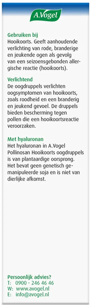 A.Vogel Pollinosan Oogdruppels 10ml