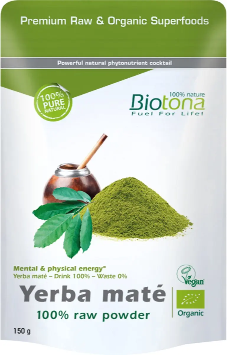 Biotona Yerba Mate Powder Raw 150g
