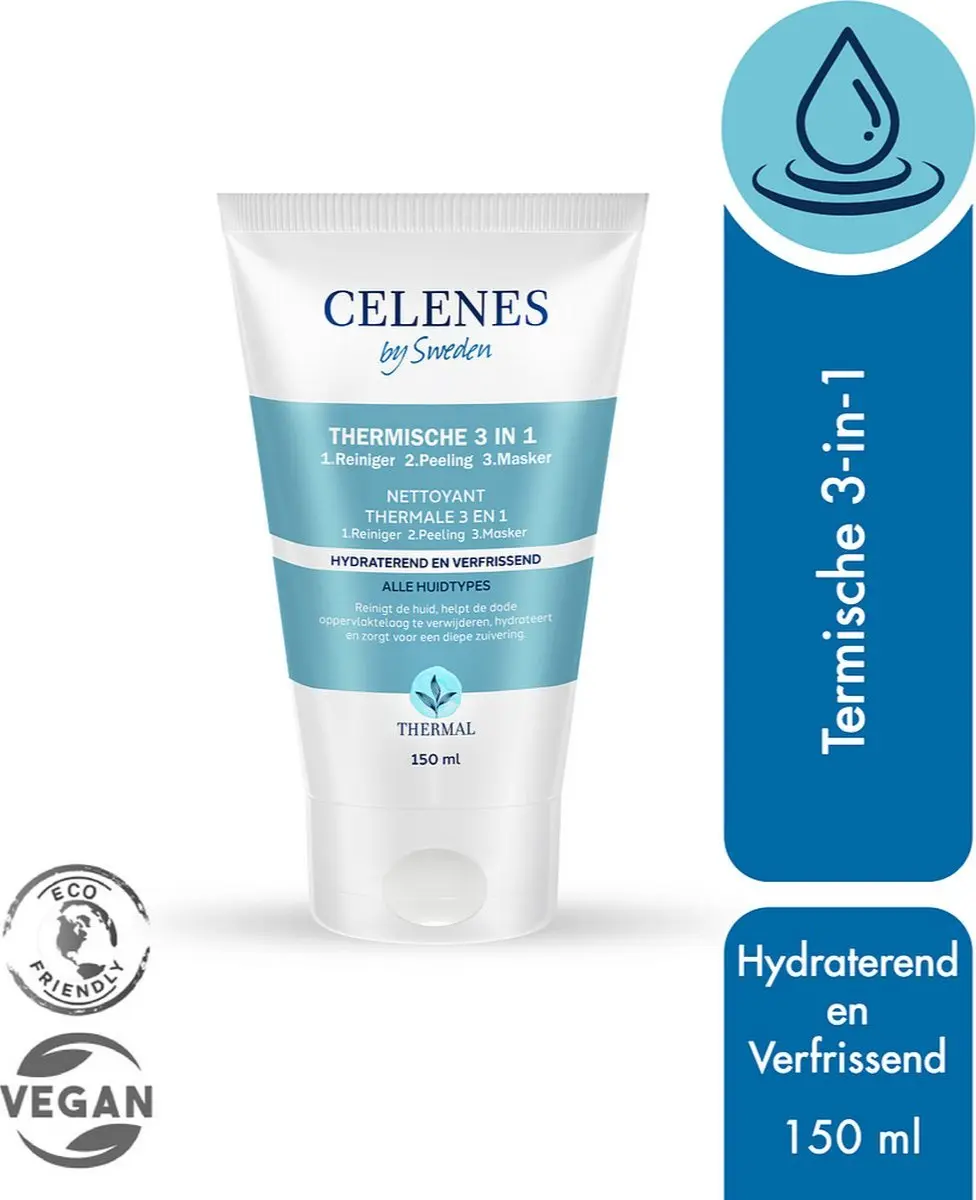 CELENES by Sweden Thermal 3-in-1 Reiniger Scrub Masker 150ml