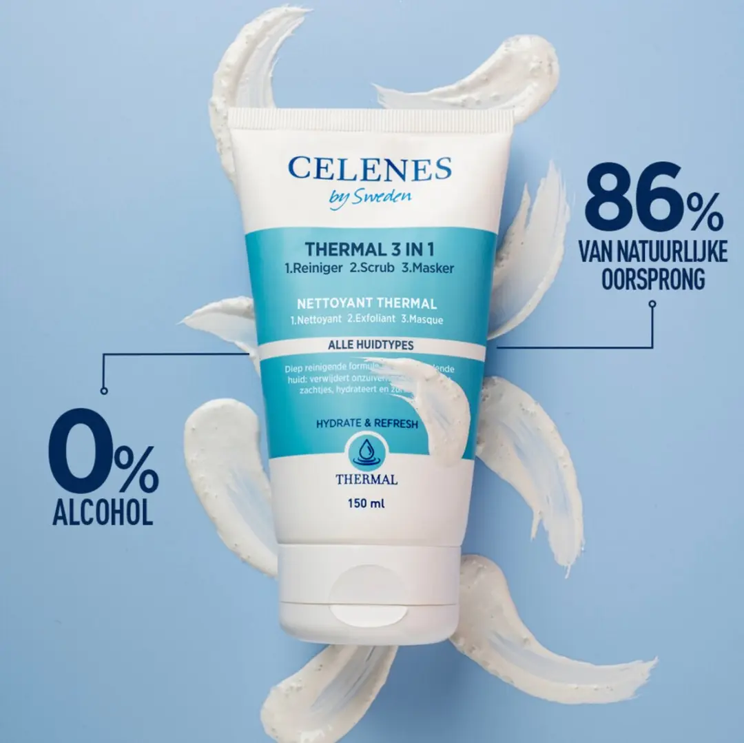 CELENES by Sweden Thermal 3-in-1 Reiniger Scrub Masker 150ml