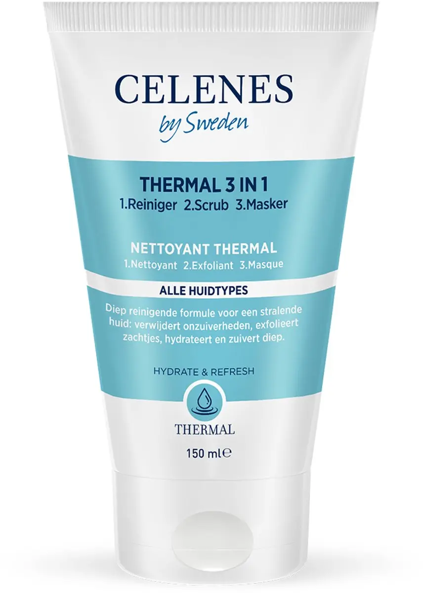 Celenes Thermal 3 in 1 Reiniger Scrub Masker 150 ml