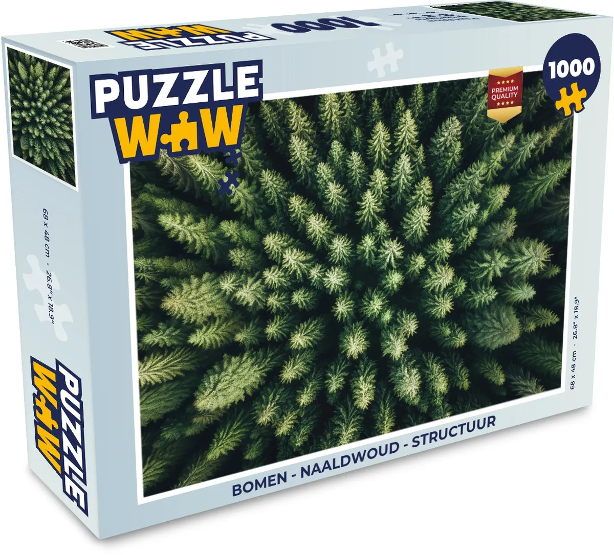 PuzzleWow Bomen Naaldwoud Legpuzzel 1000 Stuks