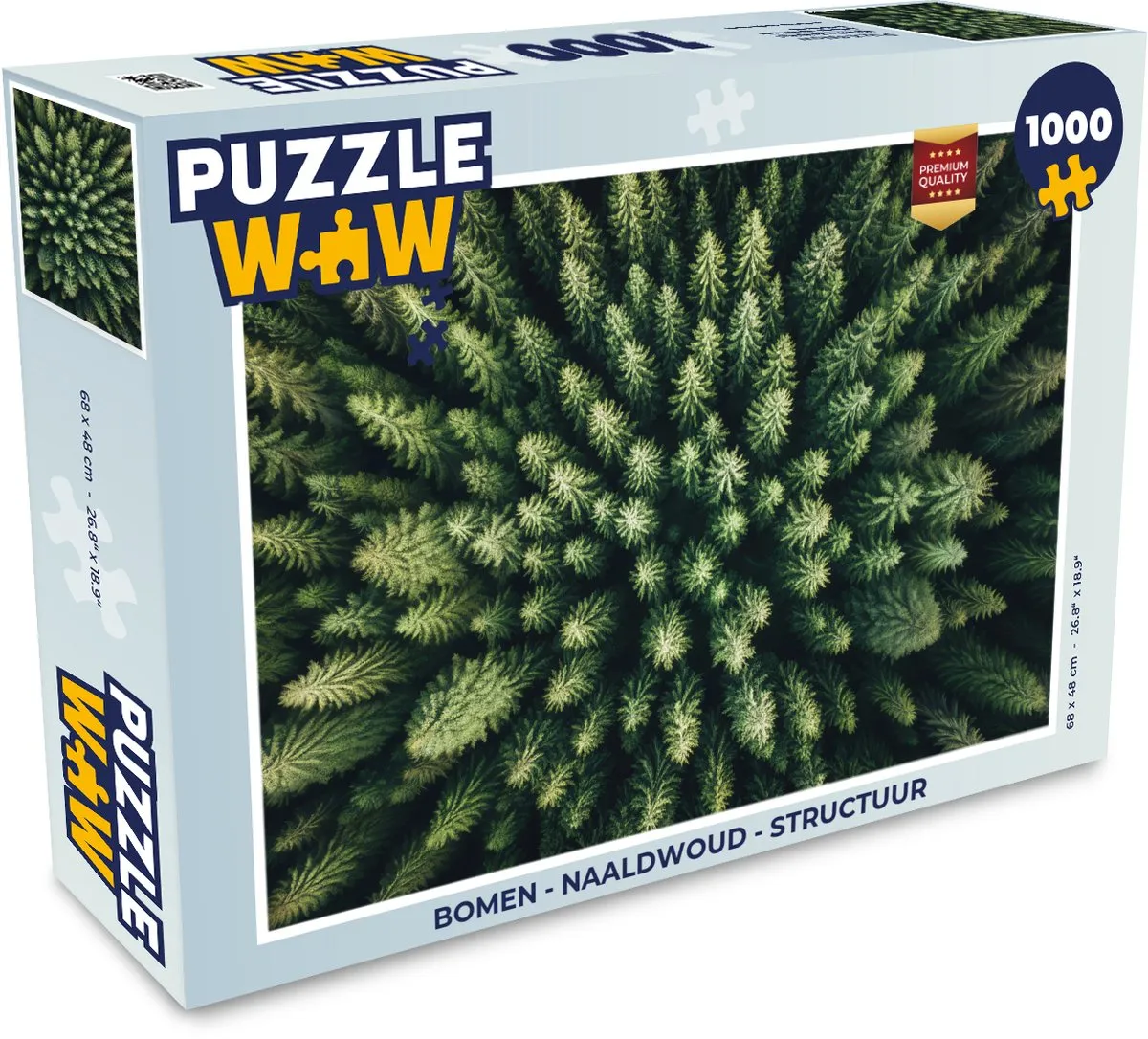 PuzzleWow Bomen Naaldwoud Legpuzzel 1000 Stuks