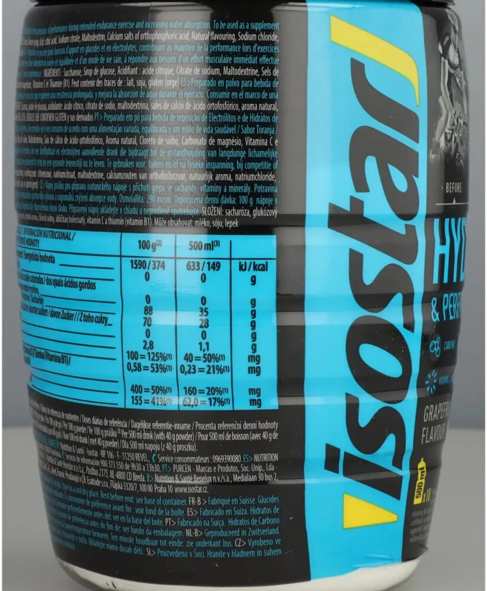 Isostar Hydrate & Perform Grapefruit Sportdrank - 10x400ml