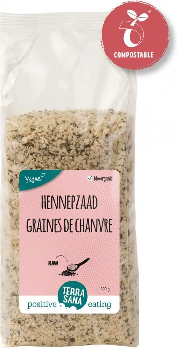 Terrasana RAW Hennepzaad 500g