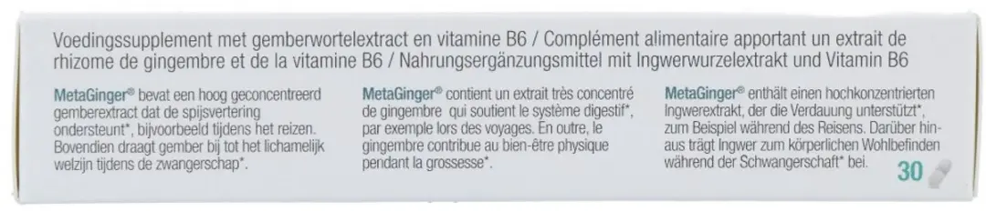 Metagenics Metaginger Capsules 30 Stuks