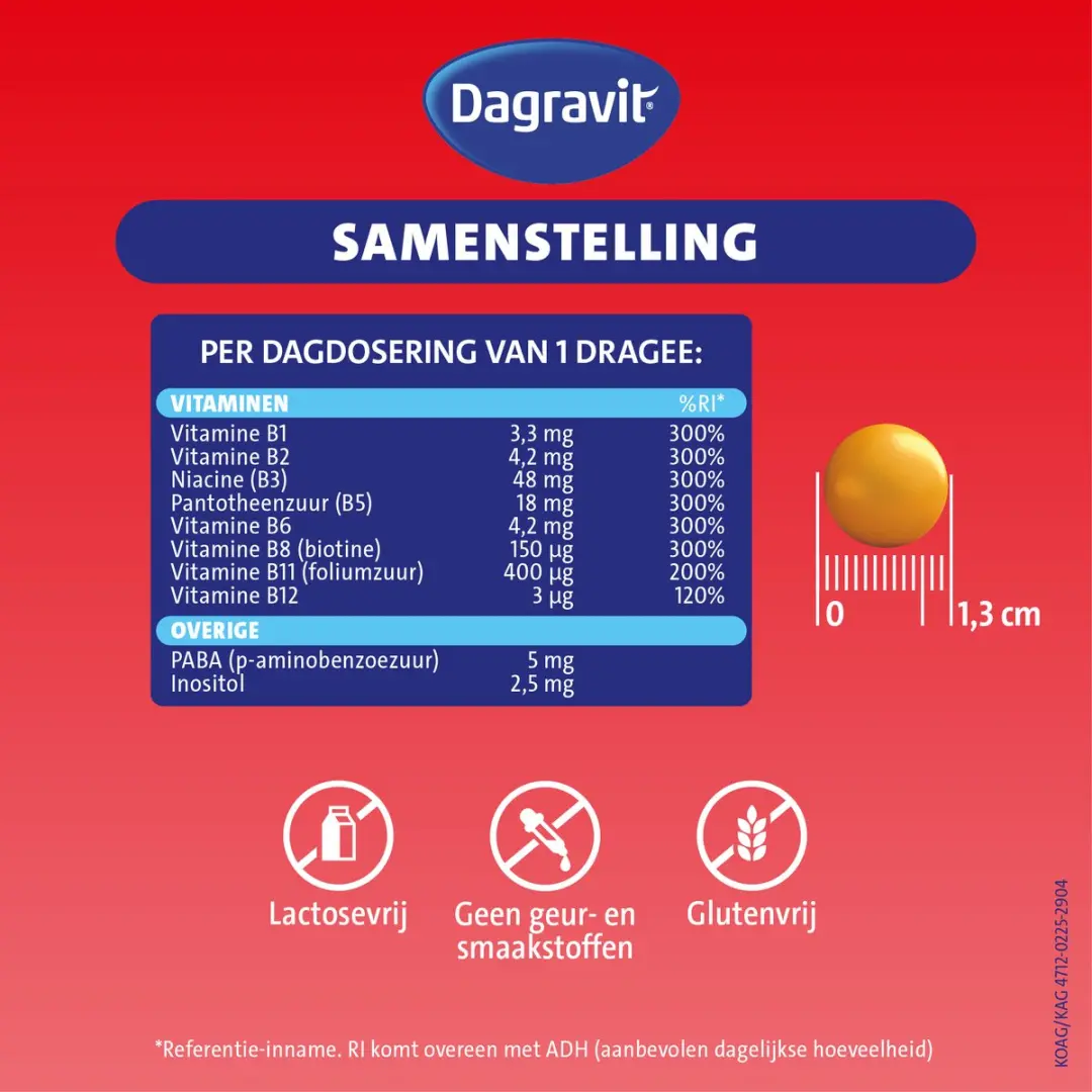 Dagravit Vitamine B Becoforte 100 Tabletten