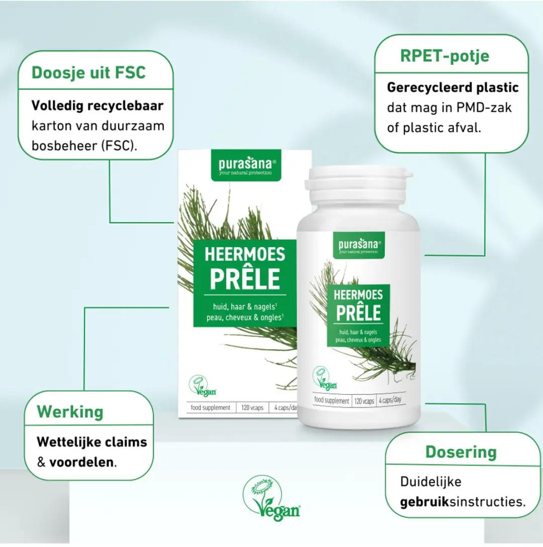 Purasana Heermoes Capsules Bio 120 Stuks