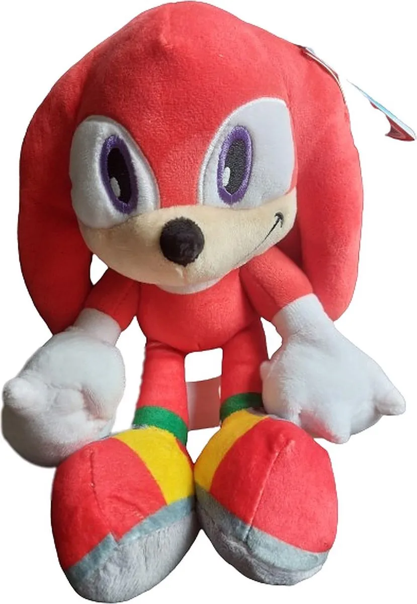 Sonic The Hedgehog Knuckles Pluche 30cm - Rood
