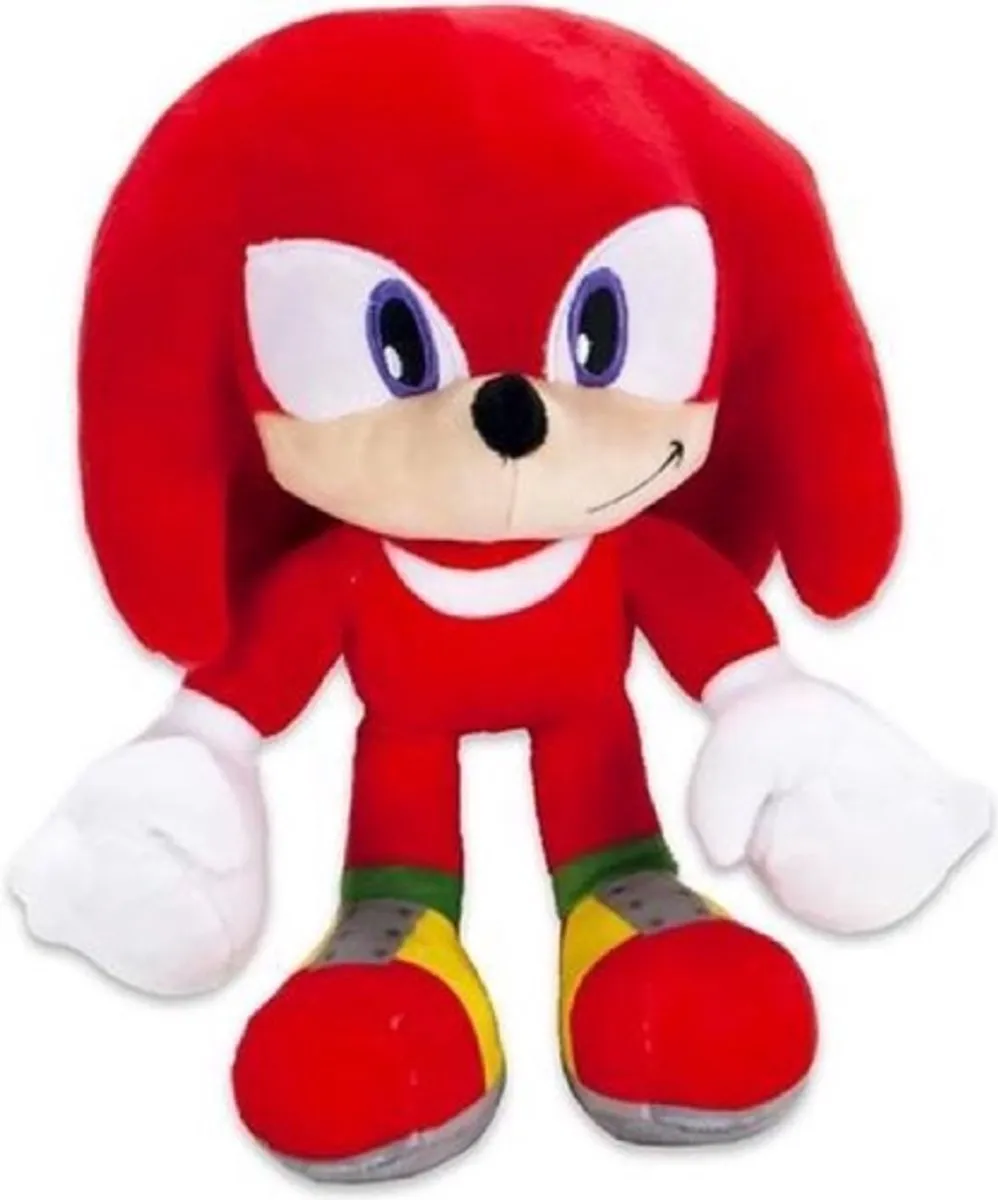 Sonic The Hedgehog Knuckles Pluche 30cm - Rood