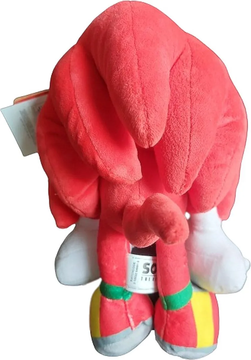 Sonic The Hedgehog Knuckles Pluche 30cm - Rood