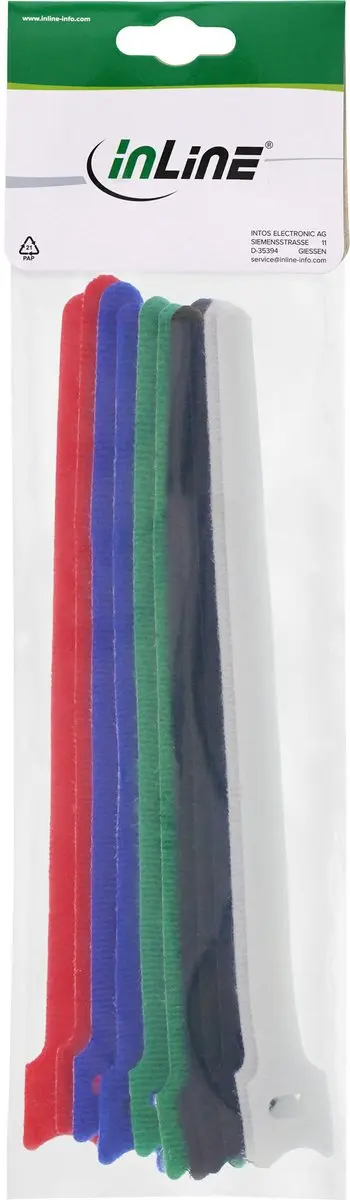InLine Klittenband Kabelbinders 125x12mm - 10 Stuks - afbeelding 4 van 6