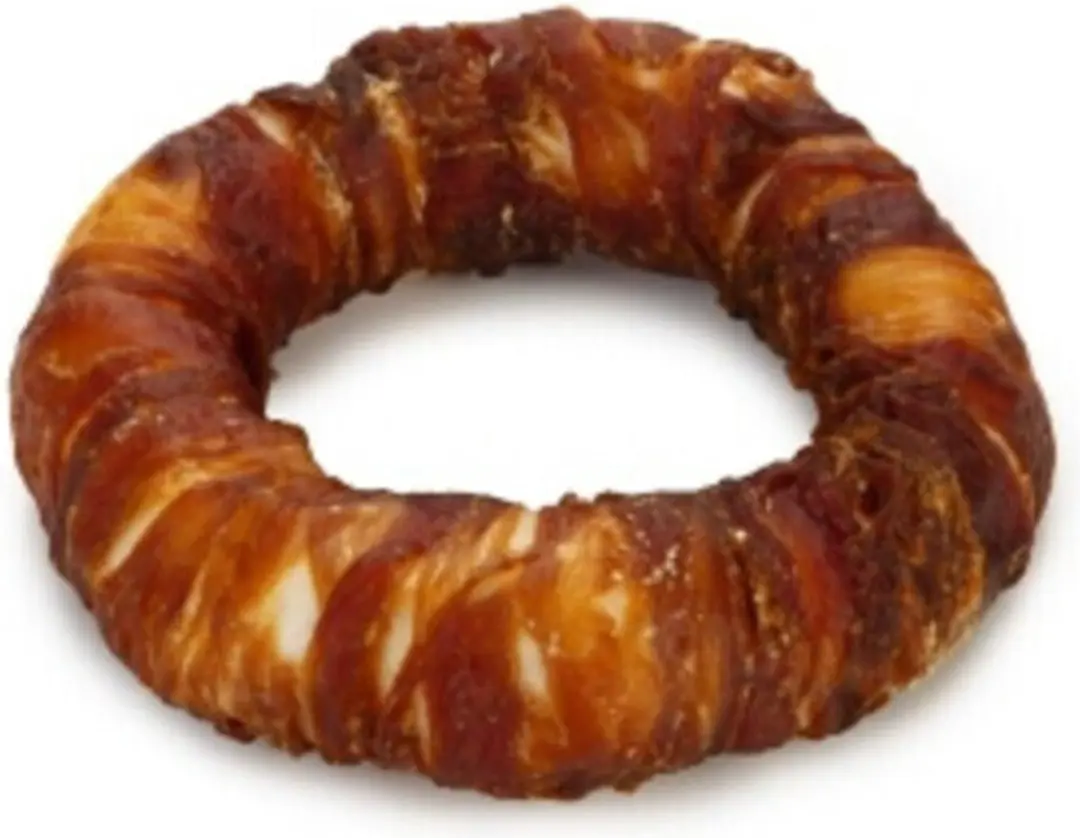 Beeztees Culinair Kauwring Donut met Eend 12,5 cm - afbeelding 2 van 2