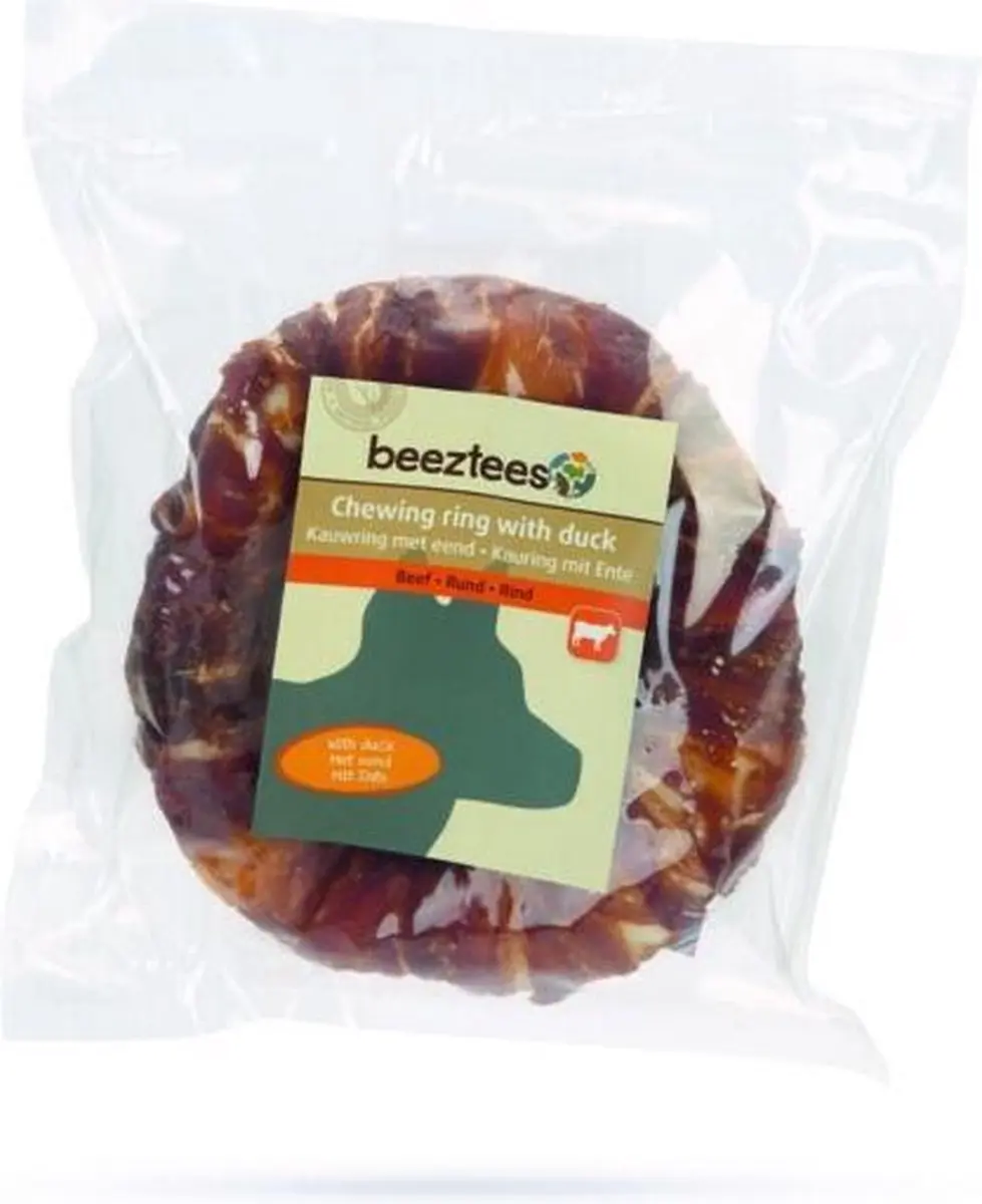 Beeztees Culinair Kauwring Donut met Eend 12,5 cm