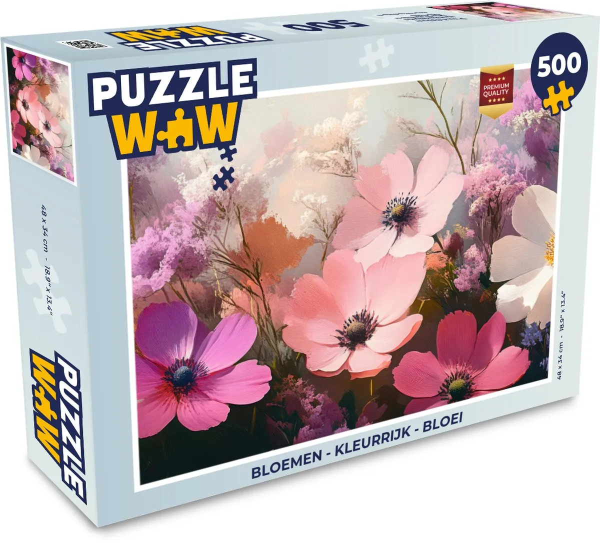 PuzzleWow Bloemen Legpuzzel 500 Stuks