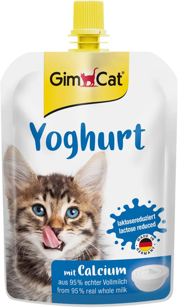 GimCat Yoghurt Pouch Kattensnack 150g - afbeelding 5 van 6