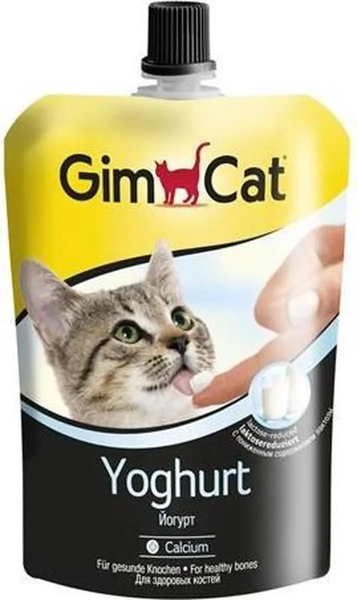 GimCat Yoghurt Pouch Kattensnack 150g - afbeelding 6 van 6