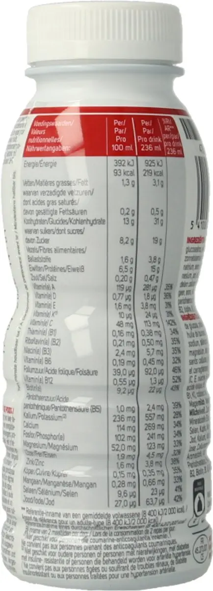 Modifast Intensive Drink Red Fruit 236ml