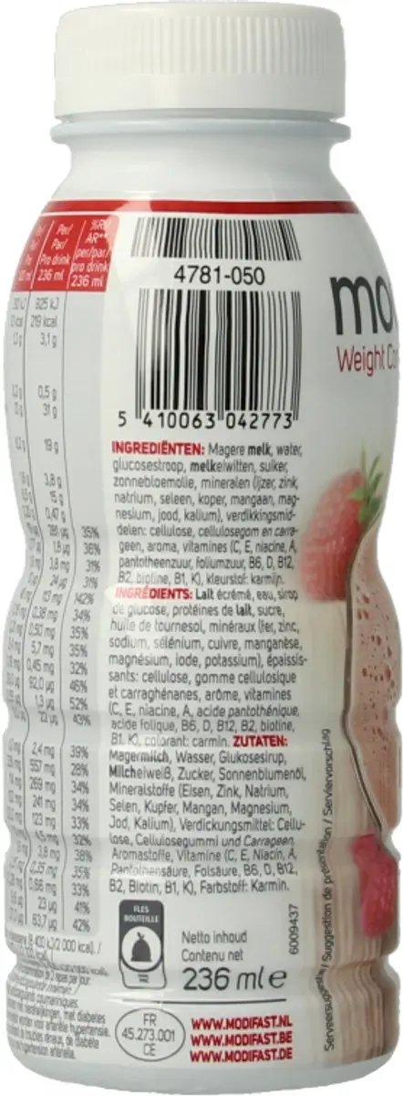 Modifast Intensive Drink Red Fruit 236ml