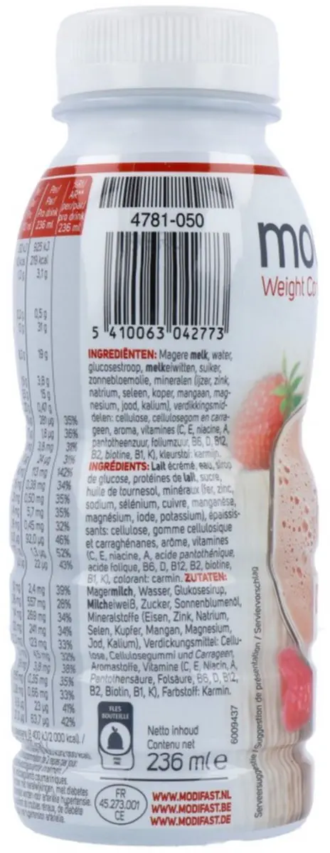 Modifast Intensive Drink Red Fruit 236ml