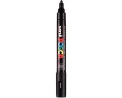 Posca PC5M01 Verfstift - Zwart - Conische punt - afbeelding 6 van 6