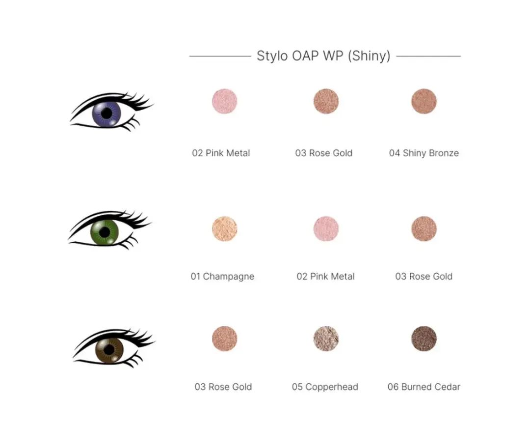Les Couleurs de Noir OAP Eyeshadow Stick 02 Pink Metal-Shiny - 1.4g