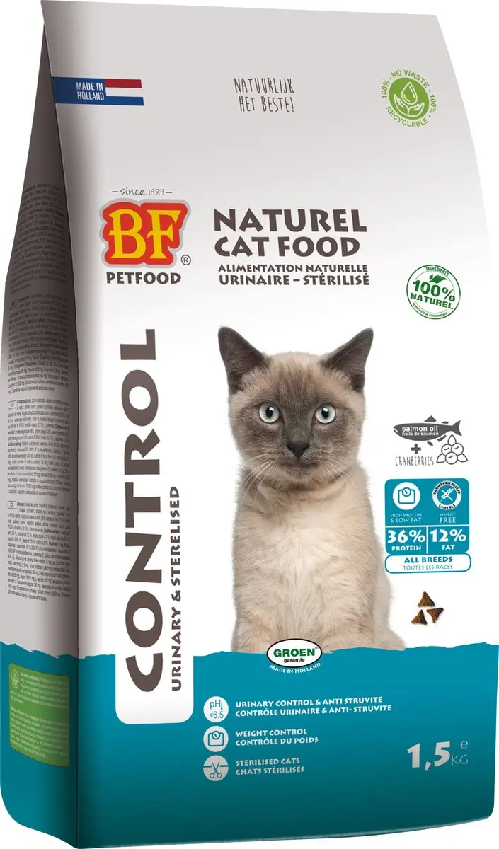 BF Petfood NCF Control Urinary & Sterilised Kattenvoer