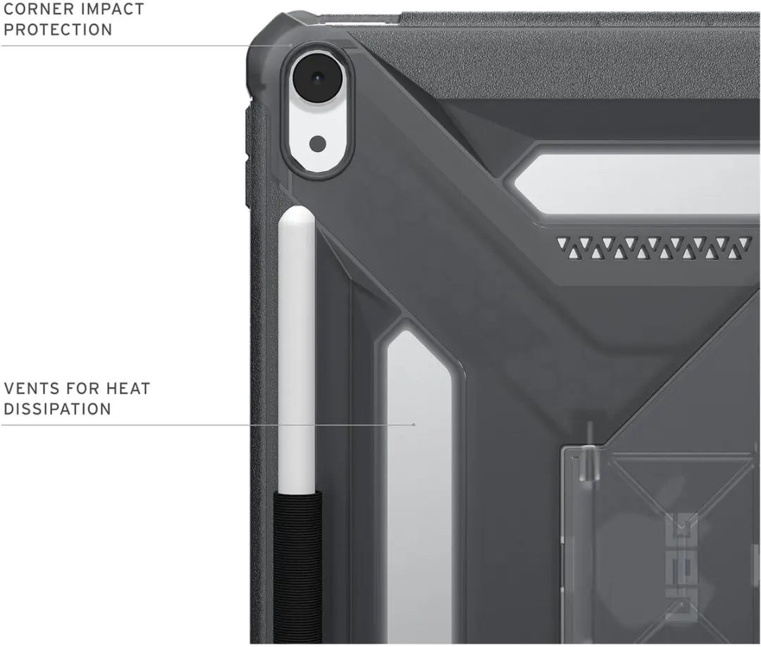 Urban Armor Gear Scout Plus Backcover iPad Air 11 124493113131 - Grijs - afbeelding 2 van 6